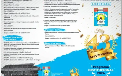 Programa Institucional 2024. Feliz 43° Aniversario EESPP «Ignacio Amadeo Ramos Olivera» – Yungay.