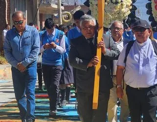 La EESPP IGNACIO AMADEO RAMOS OLIVERA, se une a la conmemoración de los 54 años del fatídico sismo alud que enlutó a la ciudad de Yungay y el departamento de Ancash.