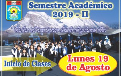 IESPP IARO YUNGAY – Inicio de clases 2019 – II